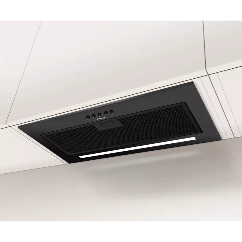 Amica OMC6271B inbouwafzuigkap, 55 cm, 176 m3/u, 65 dB, 3 standen, LED-verlichting, zwart