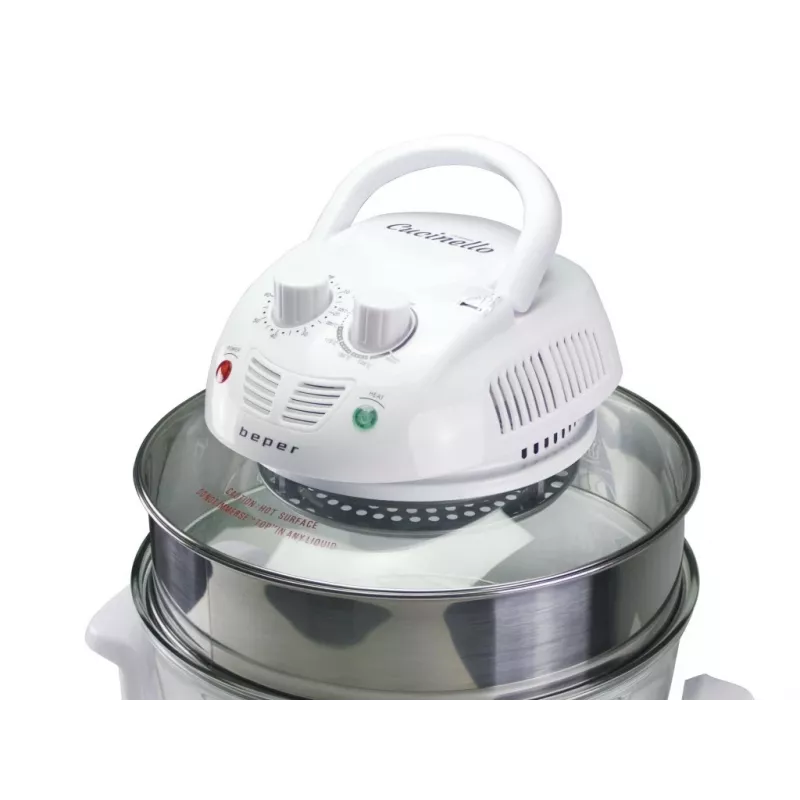 Elektrische stoomkoker Beper BF.640 2 verdiepingen, instelbare timer, tafelstoomkoker