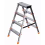 Krause Dopplo dubbelzijdige staande ladder zilver