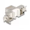 DeLOCK keystone-module RJ45-bus naar LSA Cat.6A gereedschapsloos met blauwe stofkap