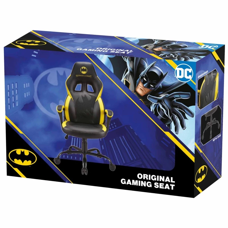 Pc-gamingstoel Subsonic SA5642-B1 gevoerde zitting zwart geel 120 kg