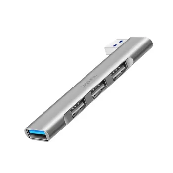 LogiLink USB 3.2 Gen1 hub 4-poorts USB-A 1x USB3.0 AF 3x USB2.0 AF UA0436