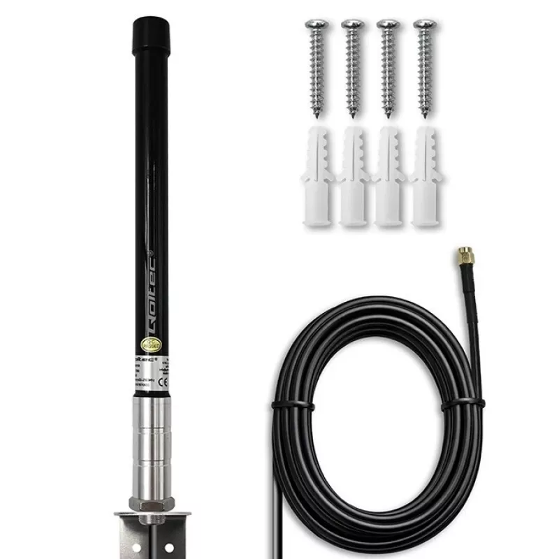 Externe 4G LTE rondom antenne QOLTEC 15 dBi met SMA-aansluiting
