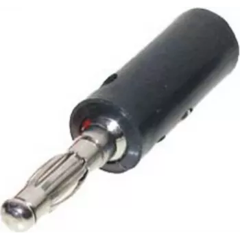 Bananenstekker ShiverPeaks 56200-S – losse bananenconnector, zwart, hooggeleidend contact
