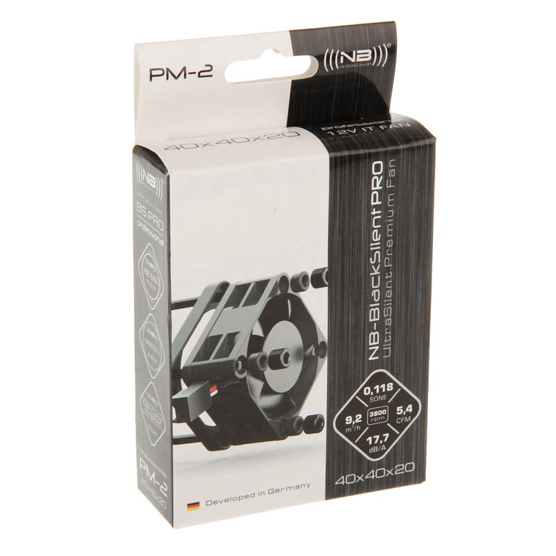 NoiseBlocker SchwarzSilentPRO PM-2 40mm behuizingsventilator