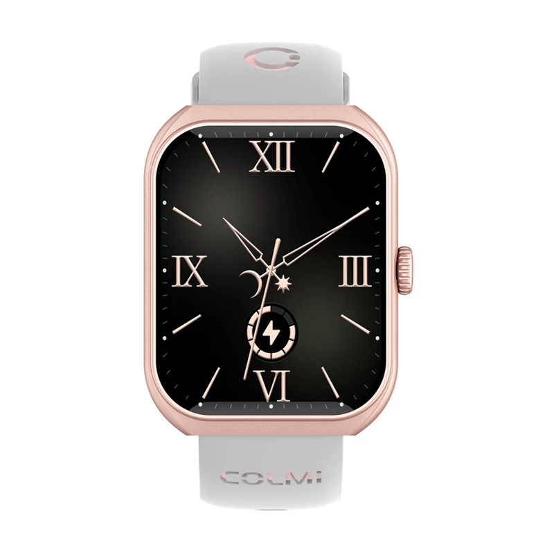 Smartwatch Colmi P86 roségoud met hartslagmeter, waterdicht