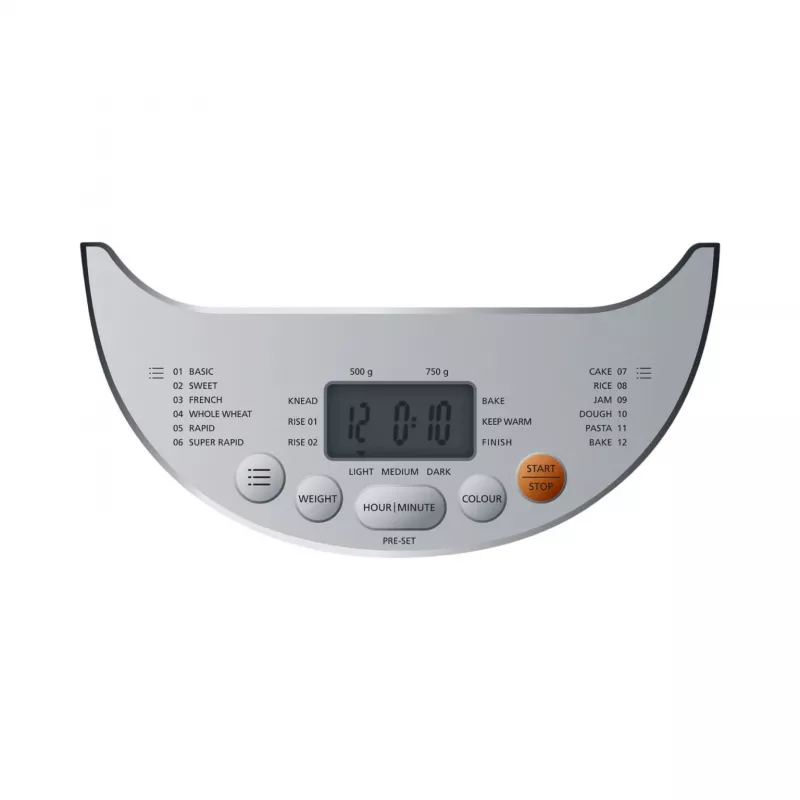 Broodmachine BM 3 (wit/zilver, 600 watt, voor broden tot 750 g)
