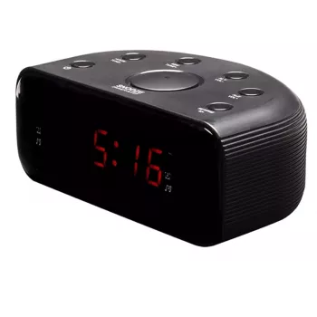 Denver CR-430 analoge & digitale FM-radio met LED-display, zwart