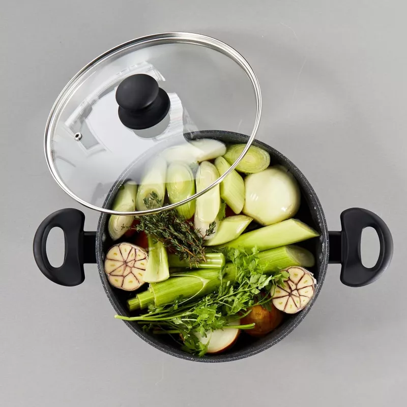 Russell Hobbs RH02809EU7 kookpan 24 cm Metallic Marble, robuuste kookpan