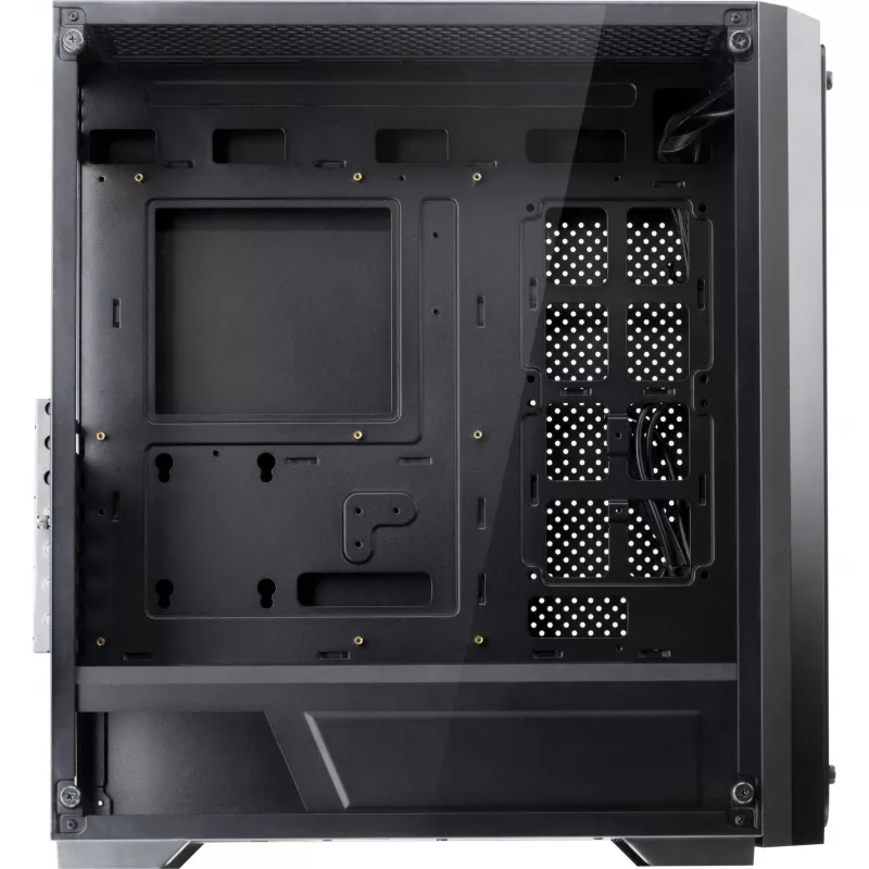 RAIJINTEK PONOS TG4 - desktop - pc - SPCC - zwart - ATX - EATX - EEB - micro ATX - Mini-ATX - gaming