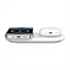 Belkin WIZ021VFWH - 2-in-1 draadloos oplaadpad met Qi2-technologie 15 W, wit