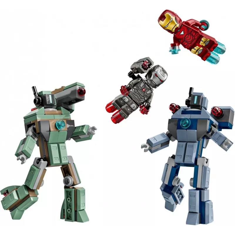Constructiespeelgoed LEGO Marvel Super Heroes Iron Man War Machine set 76320, 204 onderdelen, 2 minifiguren, 100 mm hoogte