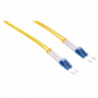 LogiLink - patchkabel - LC singlemode (M) naar LC singlemode (M) - 1 m - glasvezel - duplex - 9/125 µm - OS2 - halogeenvrij - geel