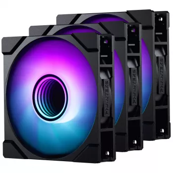 Phanteks M25 Gen2 120 mm PWM D-RGB ventilator 3-pack - zwart