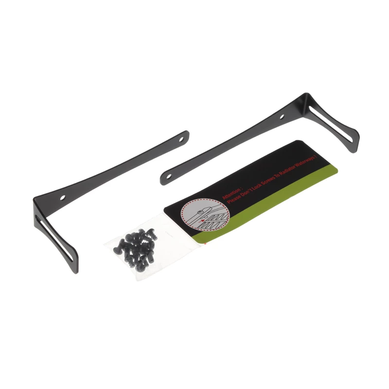 Radiatorhouder BitsPower BP-120RADHV2-BK — zwarte montagebeugel voor 120-mm-radiatoren