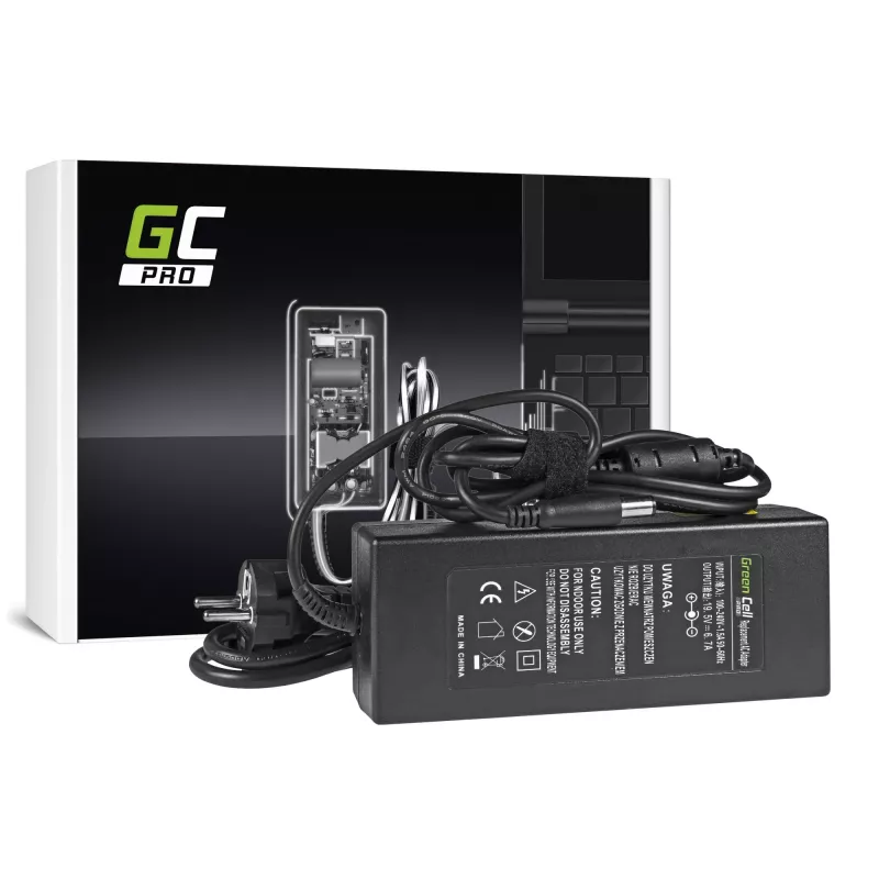 Voeding Green Cell AD35P 130 W AC/DC 19,5 V 6,7 A voor laptops, voor binnen, zwart