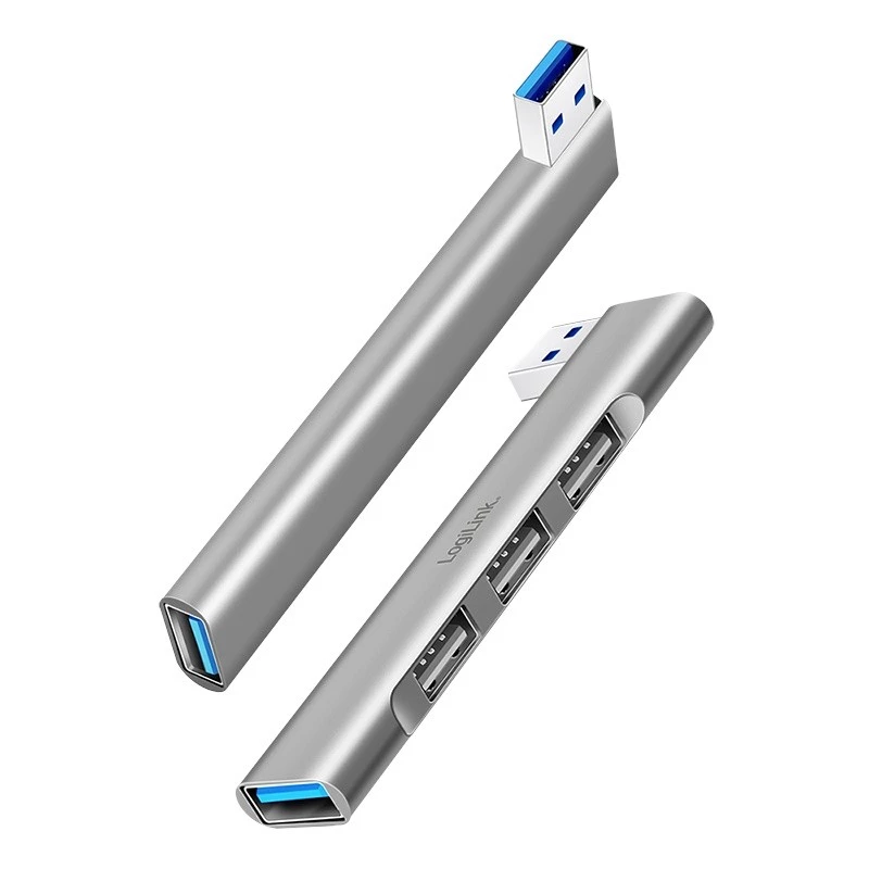 LogiLink USB 3.2 Gen1 hub 4-poorts USB-A 1x USB3.0 AF 3x USB2.0 AF UA0436