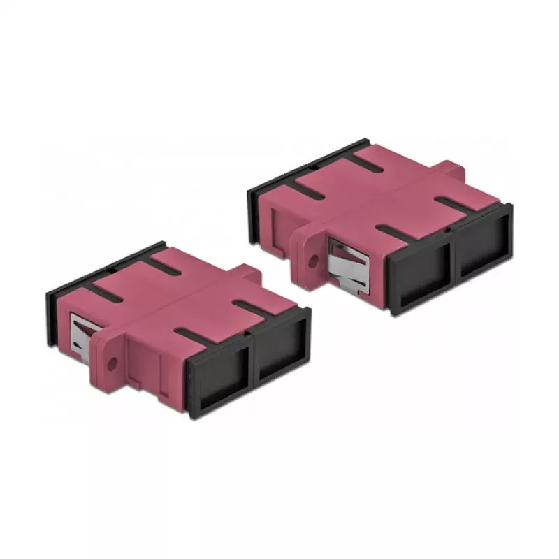 Glasvezel SC-koppeling bus-bus DELOCK 85998, paars, 4-pack