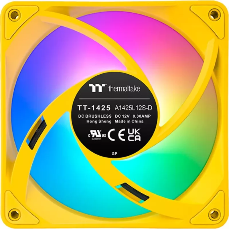 Thermaltake CT140 EX ARGB 140 mm geel 3-pack behuizingsventilator