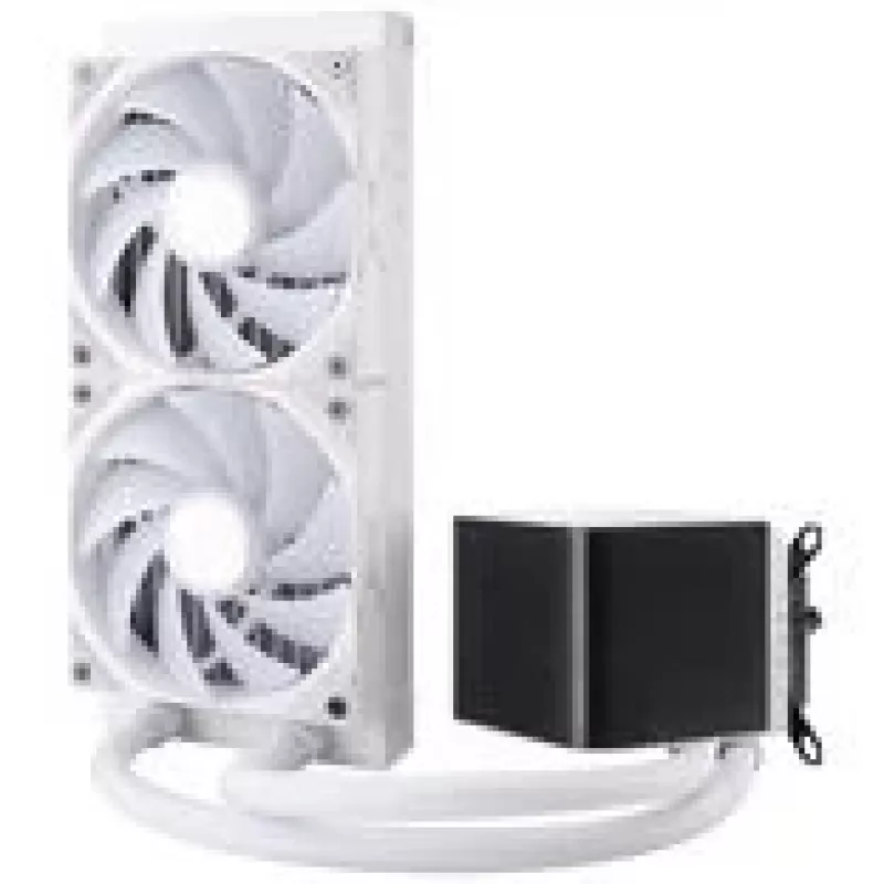Jonsbo D32 STD pc-behuizing + TRYX PANORAMA complete vloeistofkoeling, ARGB - 240 mm, wit