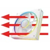 Behuizingsventilator MODECOM VOLCANO LOOP 120 ARGB Reverse Fan wit 120 mm, PWM, 400–1400 RPM