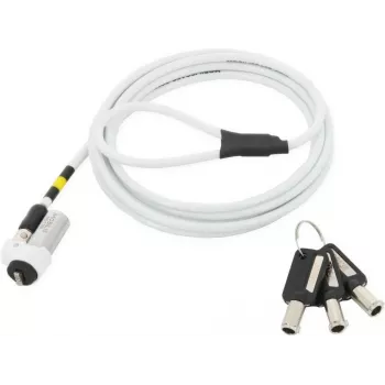 Kabelslot Mobilis 001328 wit 1,8 m sleutelslot