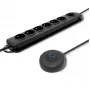 Overspanningsbeveiliging Qoltec 50171 zwart 7 AC-stopcontacten 230V 1,5m