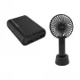 Draagbare ventilator en powerbank RealPower PB-10000 mini HD 10000mAh — mobiele bundel