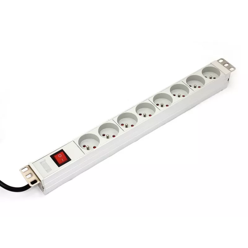 DIGITUS Professional A-19-STRIP-2-IMP – stroomverdeeleenheid (rack – rackmonteerbaar) – wisselstroom 250 V – ingangsvoeding – uitgang