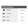 Hersluitbare Velcro ONE-WRAP kabelbinder, wit, 230×20 mm, 100 stuks, polypropyleen (PP)