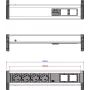 Stekkerdoos Bachmann DESK 902.032 — 4x CEE-stopcontacten, desktop stroomverdeling