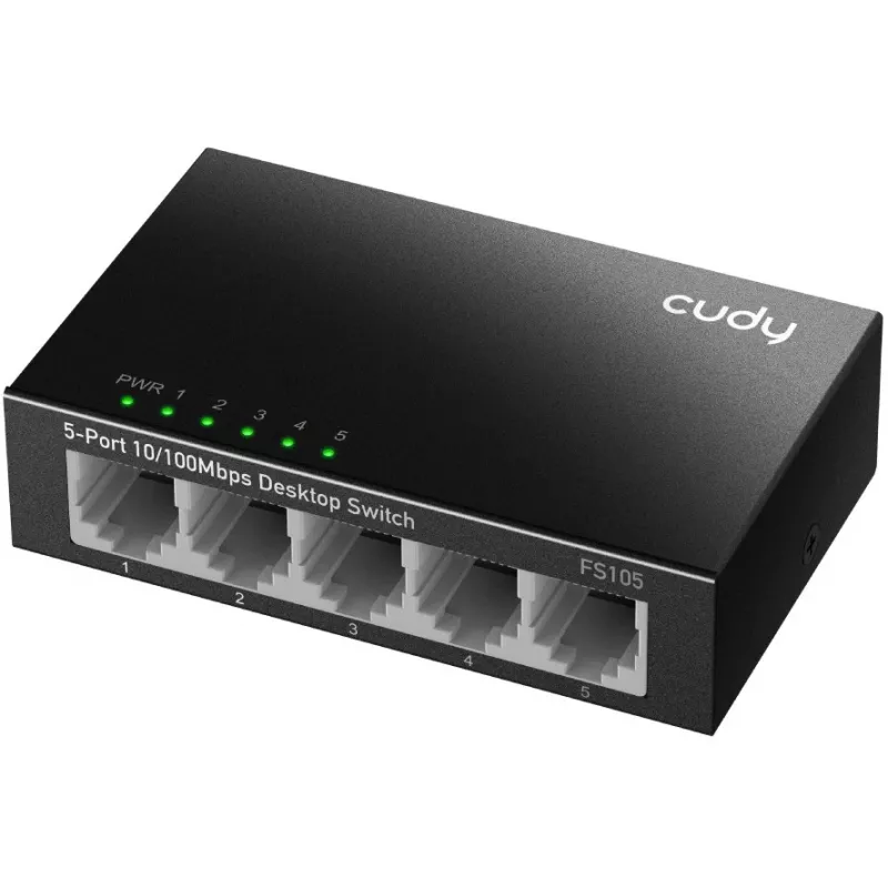 Unmanaged switch Cudy FS105 5 poorten Fast Ethernet 10/100 zwart