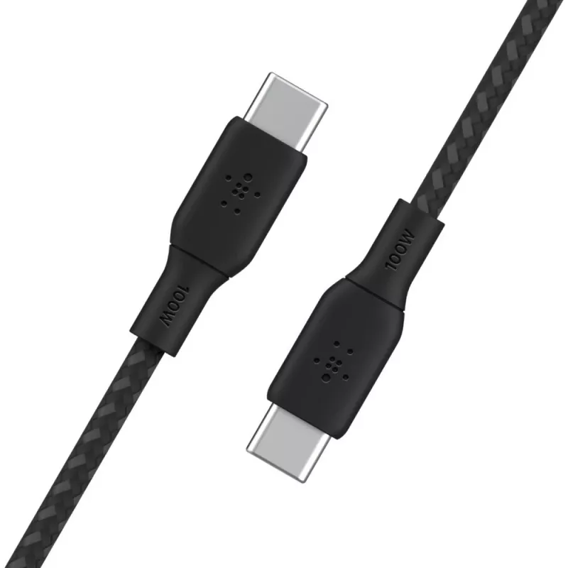 USB-kabel Belkin CAB014bt3MBK 3 m USB-C zwart USB 2.0