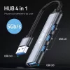 USB-hub QOLTEC 53793 — USB 3.0 ingang, 3× USB 2.0 aansluitingen
