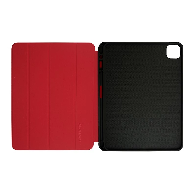 Crong FlexFolio CRG-FXF-IPD112-RED foliohoes voor iPad Air 11 M3 (2025)/M2 (2024), iPad Air 10.9 (5-4e gen.), iPad Pro 11 (2022-2021), 27,7 cm (10,9″), met Apple Pencil-houder, rood
