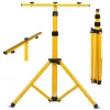 Statiev MACLEAN MCE583 in hoogte verstelbaar voor schijnwerpers, metalen frame, geel