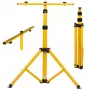 Statiev MACLEAN MCE583 in hoogte verstelbaar voor schijnwerpers, metalen frame, geel