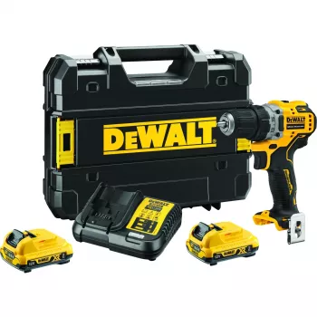 Accuschroevendraaier DeWALT DCD701D2-QW, 12V, 1500 t/min, 57,5 N·m, 2x2 Ah accu's