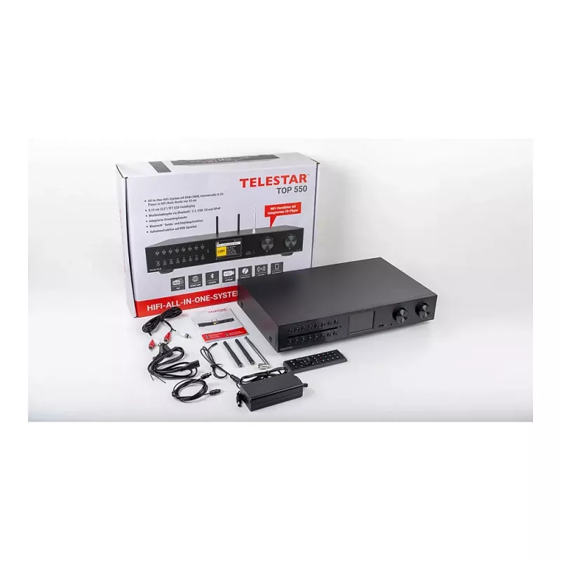 Telestar 5700550 radio internet digitaal zwart, metallic