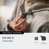 Draadloze bodypack-zender DJI MIC 3 – compacte draagbare microfoonzender, zwart/grijs