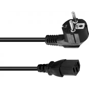 Stroomkabel Omnitronic 3023520L, IEC C13 naar net, 3 x 0,75 mm², 0,6 m, zwart