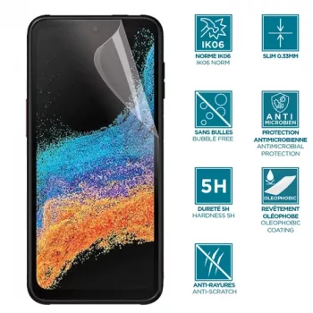 Transparante beeldschermfolie Mobilis 036271 Samsung Galaxy Xcover 6 Pro antibacterieel stof krasvast schokbestendig