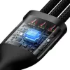 USB-kabel Baseus CASS030101 1,2 m USB-A/USB-C USB-C/Micro-USB-B/Lightning zwart