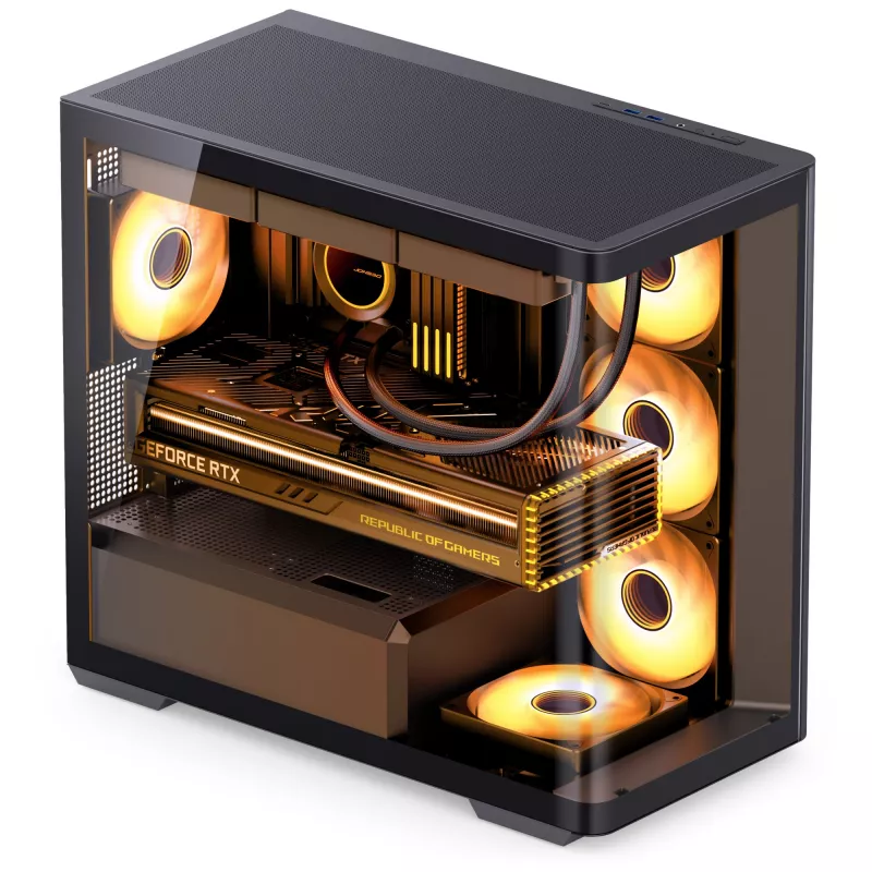Computerbehuizing Jonsbo D300 ATX zwart