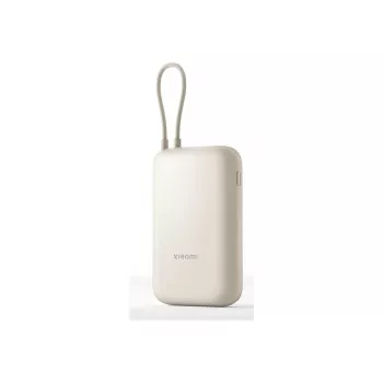 Xiaomi 10000mAh powerbank met geïntegreerde kabel beige