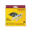 Delock PCI Express x4 kaart naar 2 x externe USB 3.1 Gen 2 Type-A aansluiting (90298)