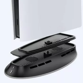 Koelstandaard SUBSONIC SA5656 voor PS5 en PS5 slim met LED-verlichting, multi-ventilator koeling, USB-gevoed