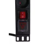 Alantec 19-inch 1U stekkerblok, 8x CEE 7/5, Switch, 1,8m (PZ081U)