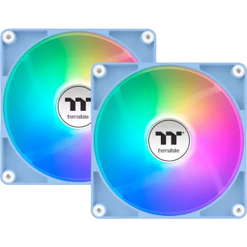 Thermaltake CT120 Reverse ARGB 120mm behuizingsventilator, Hydrangea blauw, 2-pack