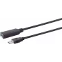 USB-kabel S/CONN 13-39085 15 m USB 3.2 Gen 1 USB-A zwart